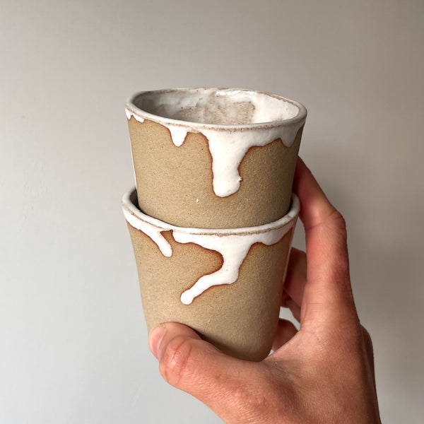 BEAKER (set of two)- Drippy Sand