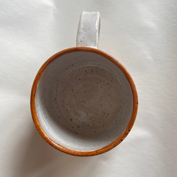 MUG - (Large) Sand with rust rim detail