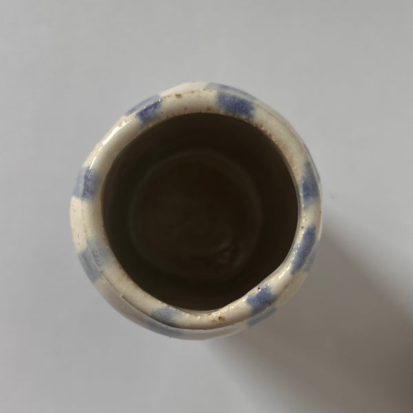 Vase- (Bud) Blue Stripe