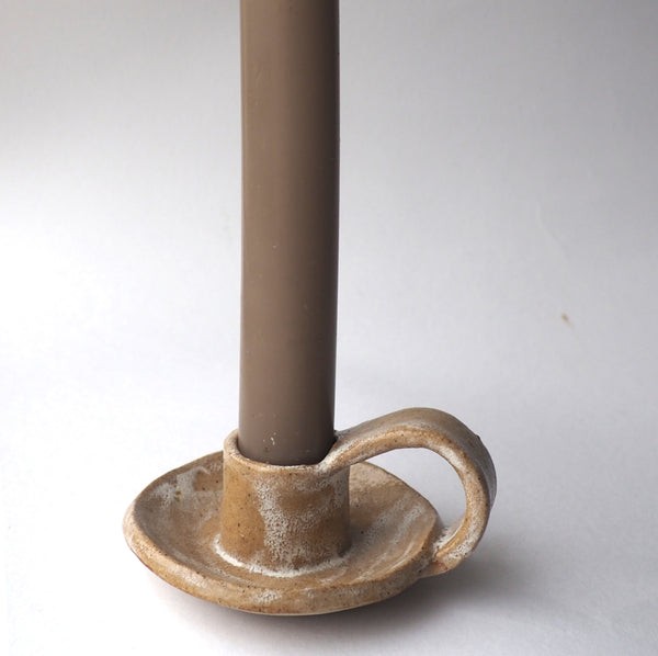 Candlestick holder- Sand (with handle)